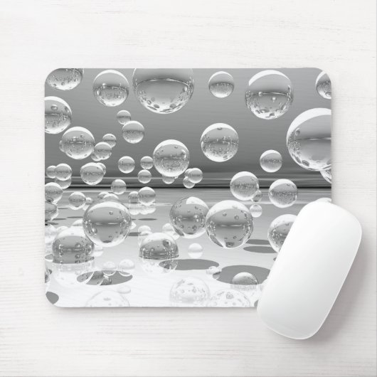 Silver Spheres Mousepad (Mit Mouse)