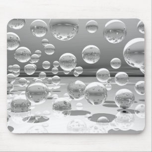 Silver Spheres Mousepad