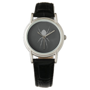 Silver Spider Halloween Armbanduhr
