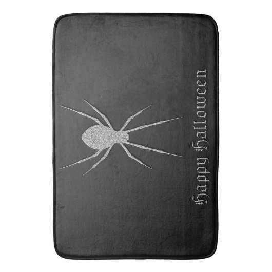 Silver Spider Halloween Badematte (Vorderseite Vertikal)
