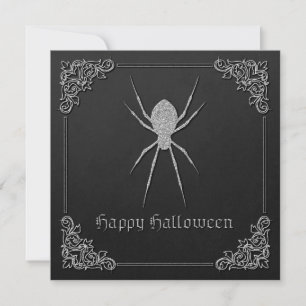Silver Spider Halloween Einladung