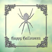 Silver Spider Halloween Fensteraufkleber (Blatt 3)
