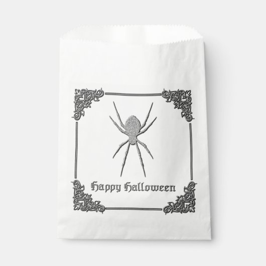 Silver Spider Halloween Geschenktütchen (Vorderseite)