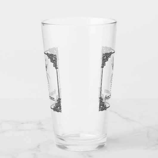 Silver Spider Halloween Glas (Links)