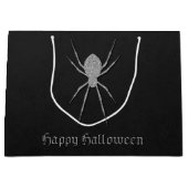 Silver Spider Halloween Große Geschenktüte (Vorderseite)