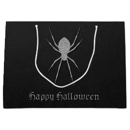 Silver Spider Halloween Große Geschenktüte