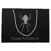 Silver Spider Halloween Große Geschenktüte (Rückseite)