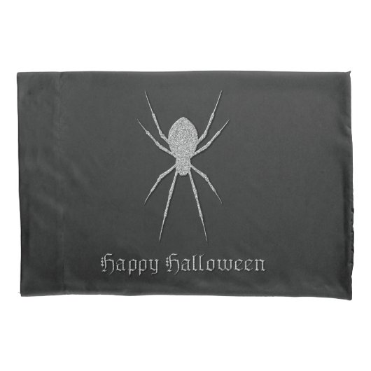 Silver Spider Halloween Kissenbezug (Vorderseite)
