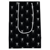 Silver Spider Halloween Mittlere Geschenktüte (Rückseite)