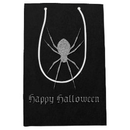 Silver Spider Halloween Mittlere Geschenktüte