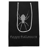 Silver Spider Halloween Mittlere Geschenktüte (Rückseite)