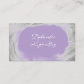 Silver Spiritual Light Reiki Visitenkarte (Vorderseite)