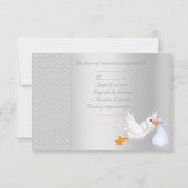 SILVER SPOT UAWG STORK RSVP KARTE (Rückseite)