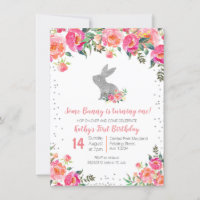 Silver Spring Bunny Birthday Floral