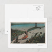 Silver Springs, FL - Woman Swimming Underwater Postkarte (Vorne/Hinten)