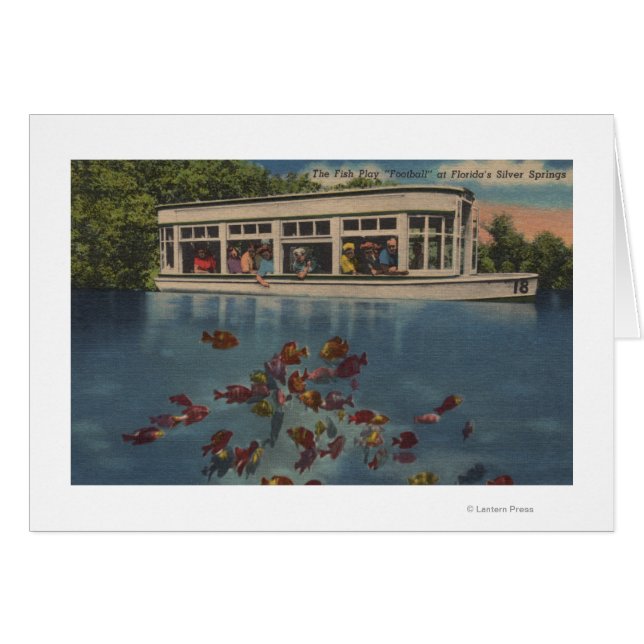 Silver Springs, Florida - Ansicht von Riverboat & (Vorderseite (Horizontal))