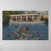 Silver Springs, Florida - Ansicht von Riverboat & Poster (Vorne)