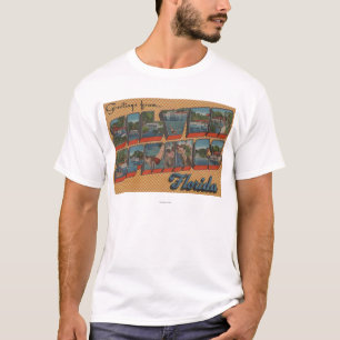 Silver Springs, Florida - große Buchstabe-Szenen T-Shirt