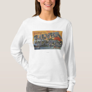 Silver Springs, Florida - große Buchstabe-Szenen  T-Shirt