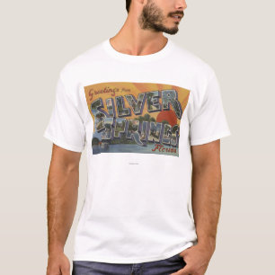 Silver Springs, Florida - große Buchstabe-Szenen  T-Shirt