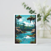 Silver Springs Staat Park Vintage Reise Postkarte (Stehend Vorderseite)