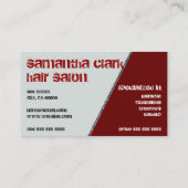 Silver Sprinkles Distressed Style Red and Black Visitenkarte (Rückseite)