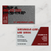 Silver Sprinkles Distressed Style Red and Black Visitenkarte (Vorne/Hinten)