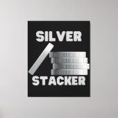 Silver Stacker Silver Squeeze Coin Leinwand Wand K (Vorderseite)