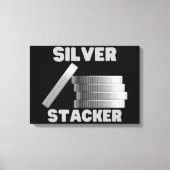 Silver Stacker Silver Squeeze Coin Leinwand Wand K (Vorderseite)
