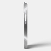 Silver Stainless Steel Metal Case-Mate iPhone Hülle (Rückseite / Links)