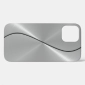 Silver Stainless Steel Metal Case-Mate iPhone Hülle (Rückseite (Horizontal))