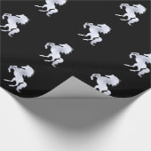 Silver Stallion Black Geschenkpapier (Ecke)