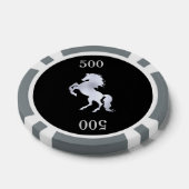 Silver Stallion Black Pokerchips (Einzeln)