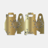 Silver Star auf Gold Geschenkschachtel (Ungefaltet)