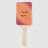 Silver Star Blume Brown Stems Orange Blendet Fans Fächer (Rückseite)