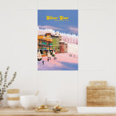 Silver Star Canada Skigebiet Reiseplakat Poster (Küche)