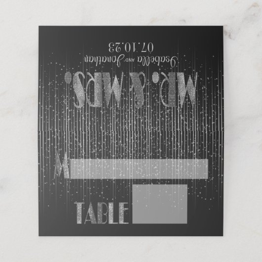 Silver Star Dusche Platzkarte (Außenseite Aufgefaltet)