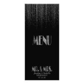 Silver Star Dusche und Schwarz - Menü (Vorne)