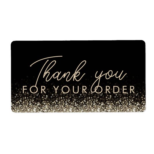 Silver Star Glitzer schimmern - Danke Label (Vorne)