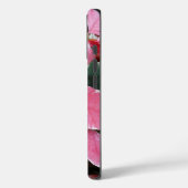 Silver Star Marble Poinsettias Pink Holiday Floral Case-Mate iPhone Hülle (Rückseite / Links)
