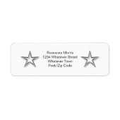 Silver Star Rücksendeadresse (Vorne)