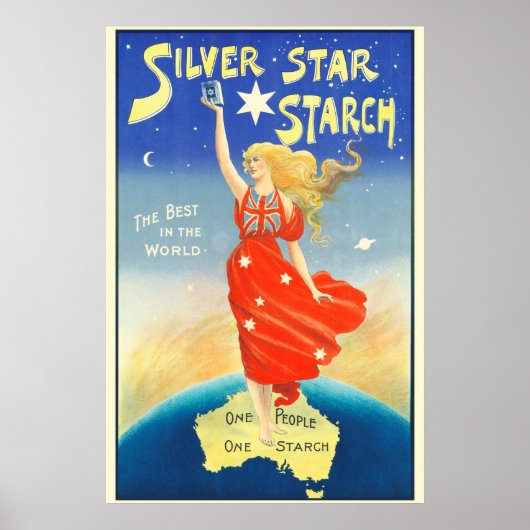 Silver Star Starch Advertising Australien Poster (Vorne)
