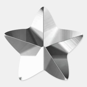 Silver Star Sticker