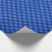 Silver Star von David auf Blue Geschenkpapier (Ecke)