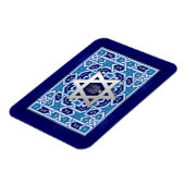 Silver Star von David Menorah Jüdisches Weihnachts Magnet (Linke Seite)