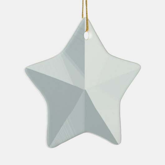 Silver Star Weihnachtsgeschmack Keramikornament (Rechts)