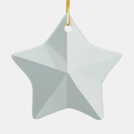 Silver Star Weihnachtsgeschmack Keramikornament (Hinten)