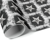 "Silver Star" Weihnachtsthema Geschenkpapier (Rolleneckpunkt)