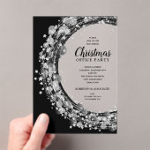 Silver Star Wreath Christmas Party Acryleinladungen (Insitu (Handheld))