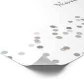 Silver Stardust Begrüßungszeichen zum 25. Jubiläum Poster (Ecke)